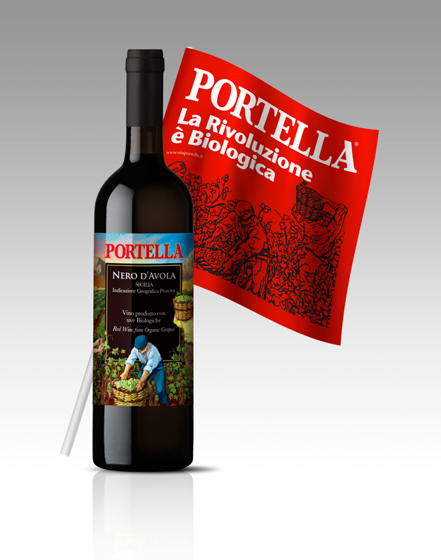Arrivano le bandierine Portella, l'identità del vino biologico siciliano