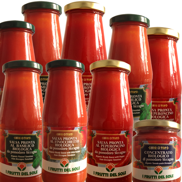 Pomodoro siccagno: la nuova linea di salsa biologica I Frutti del Sole