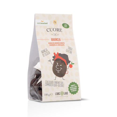 Scorza di Arancia Candita Ricoperta di Cioccolato BIO