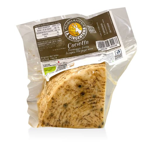 Caciotta Fresca di Capra Girgentana con Pepe Nero BIO