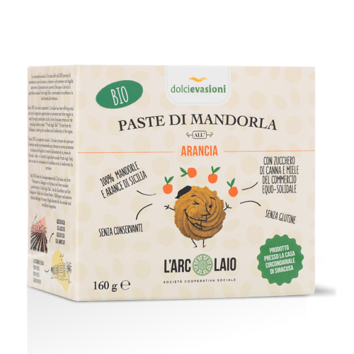 Paste di Mandorla Siciliana all'Arancia BIO